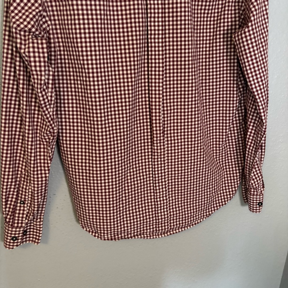 Ben Sherman Red Gingham Button Down Shirt - Picture 7 of 9